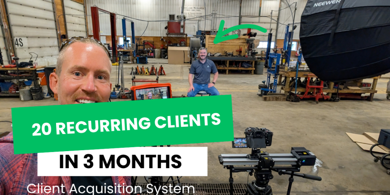 Video production - Client Acquisition System - Alberta